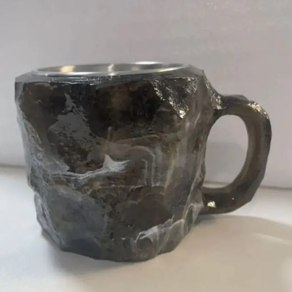 400ml Resin Mineral Crystal Coffee Mugs With Handles Elegant Fake Mineral Crystal Cup For Workplace Home Decor Christmas Gift Kitchen Gadgets